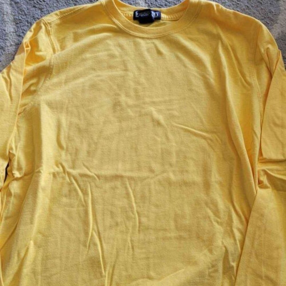 Womens Size Medium Lands End Yellow Shirt